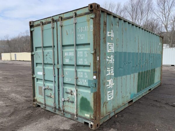 1-17.jpg 20′ x 8′ x 8.5′ Hoch- Gebrauchter Versand-/Lagercontainer - Grün