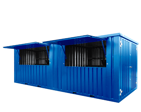 1.1 20 Fuß Imbisscontainer / Barcontainer / Eventcontainer RAL5010