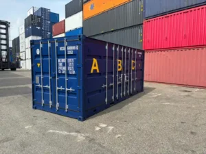 20-Fuß-Container mit offener Seite und Auffangwanne