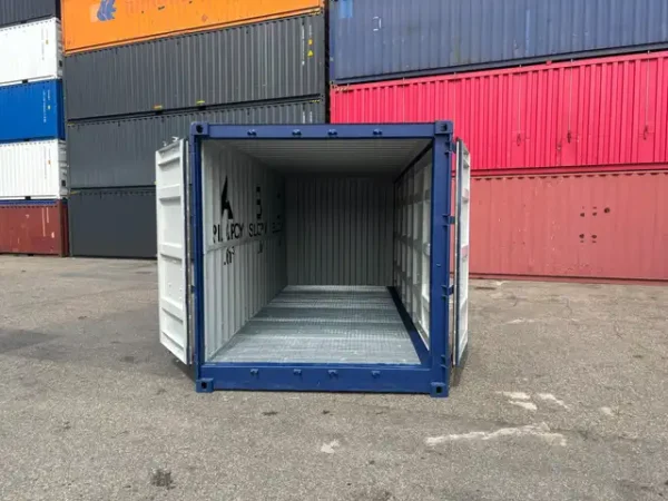 20-Fuß-Container mit offener Seite und Auffangwanne