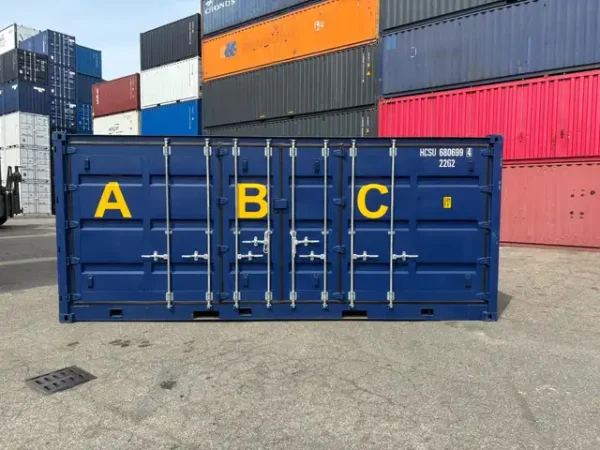 20-Fuß-Container mit offener Seite und Auffangwanne