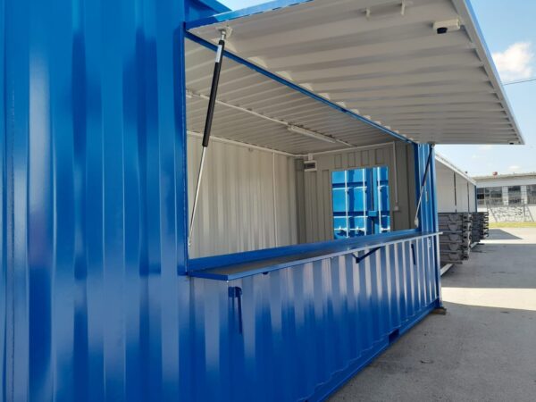3722912238 20 Fuß Imbisscontainer / Barcontainer / Eventcontainer RAL5010