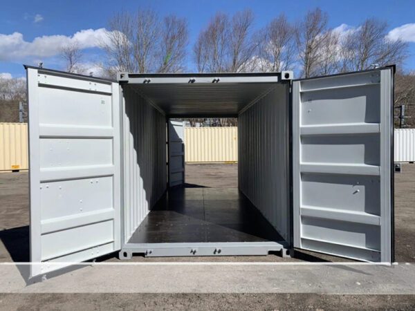 20′ x 8′ x 8,5′ hoch - Neuer zweitüriger Versand-/Lagerbehälter - Grau