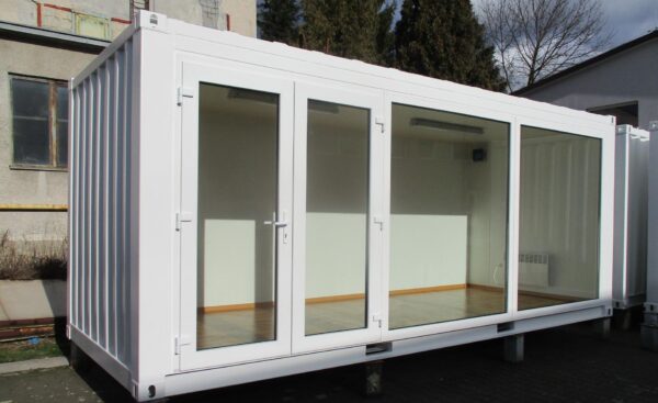 20 Fuß Eventcontainer, Bürocontainer(Glasfront vorne)