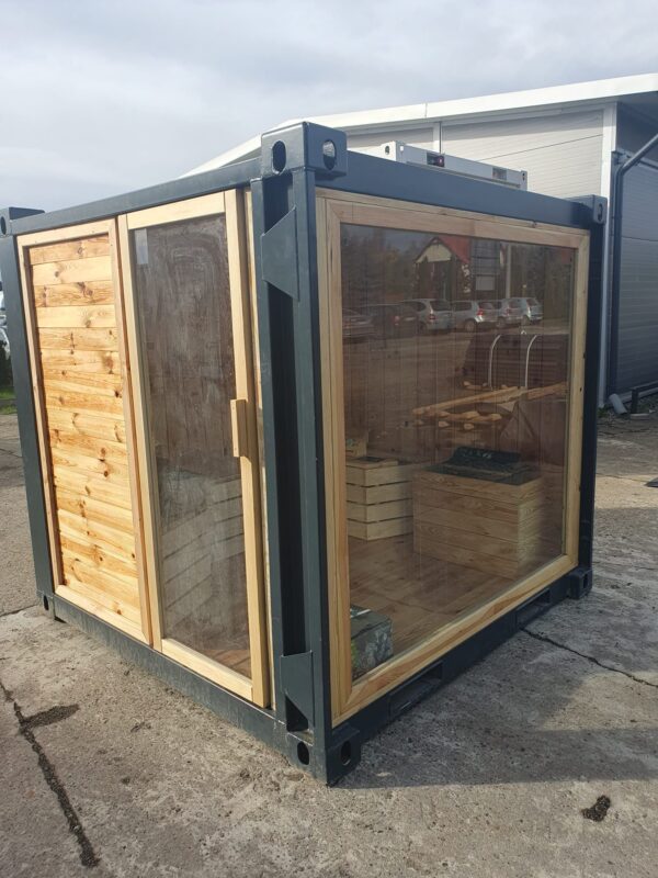 6FT Sauna Container aus Holz