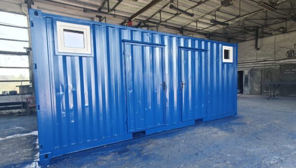 20 Fuß Bürocontainer mit 2 Räumen und Trennwand