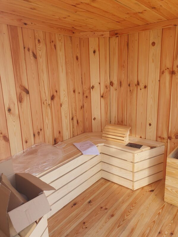 6FT Sauna Container aus Holz