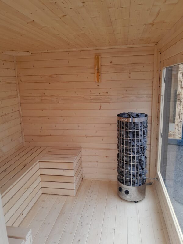6FT Sauna Container aus Holz