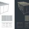 Modifizierte 40-Fuß-Container für Airbnb, Büros und Wohnlösungen